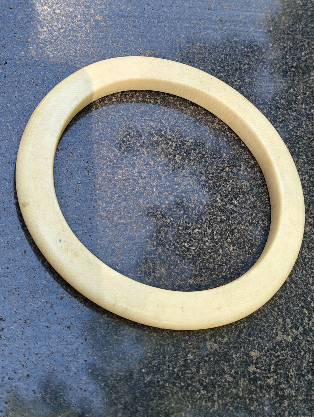 Old Art Deco Pre-Ban Domed Bangle Bracelet